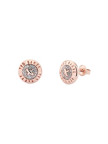 Ted Baker EISLEY Rose Gold und Silber Glitzer Mini Knopf Ohrringe von Ted Baker