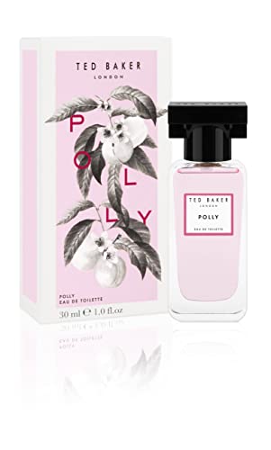 Ted Baker Floret Polly EDT, Pfirsich- und Mandarinen-Top-Noten mit Jasmin- und Geißblatt-Basisnoten, Glasflasche, Polly Duft, 30ml von Ted Baker