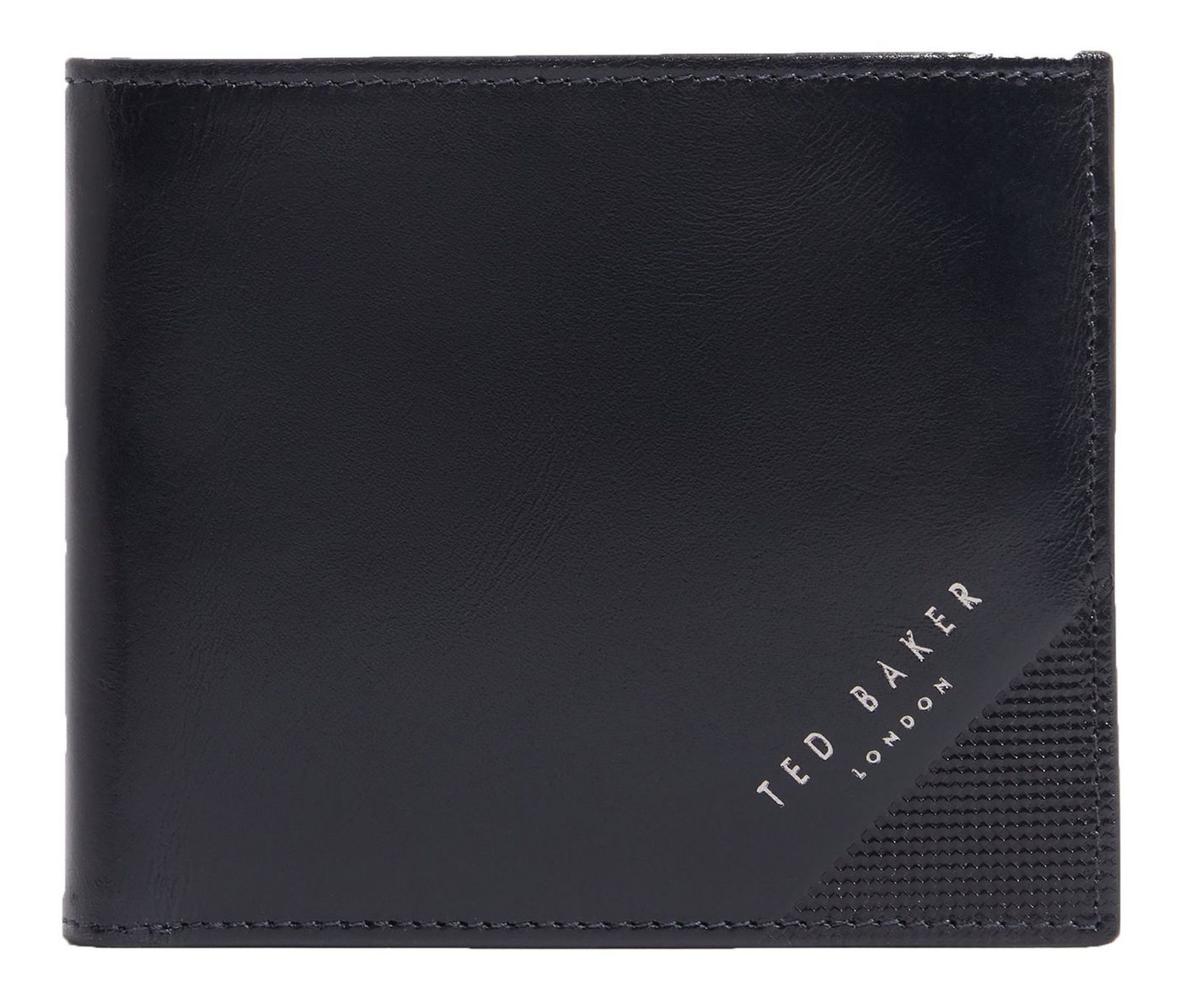 Ted Baker Geldbörse Embossed Corner Leather Bifold Coin Wallet, aus echtem Leder mit RFID-Blocker Schutz von Ted Baker
