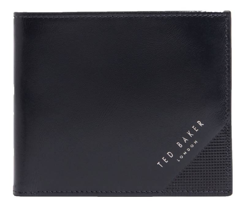 Ted Baker Geldbörse Embossed Corner Leather Bifold Coin Wallet, aus echtem Leder mit RFID-Blocker Schutz von Ted Baker