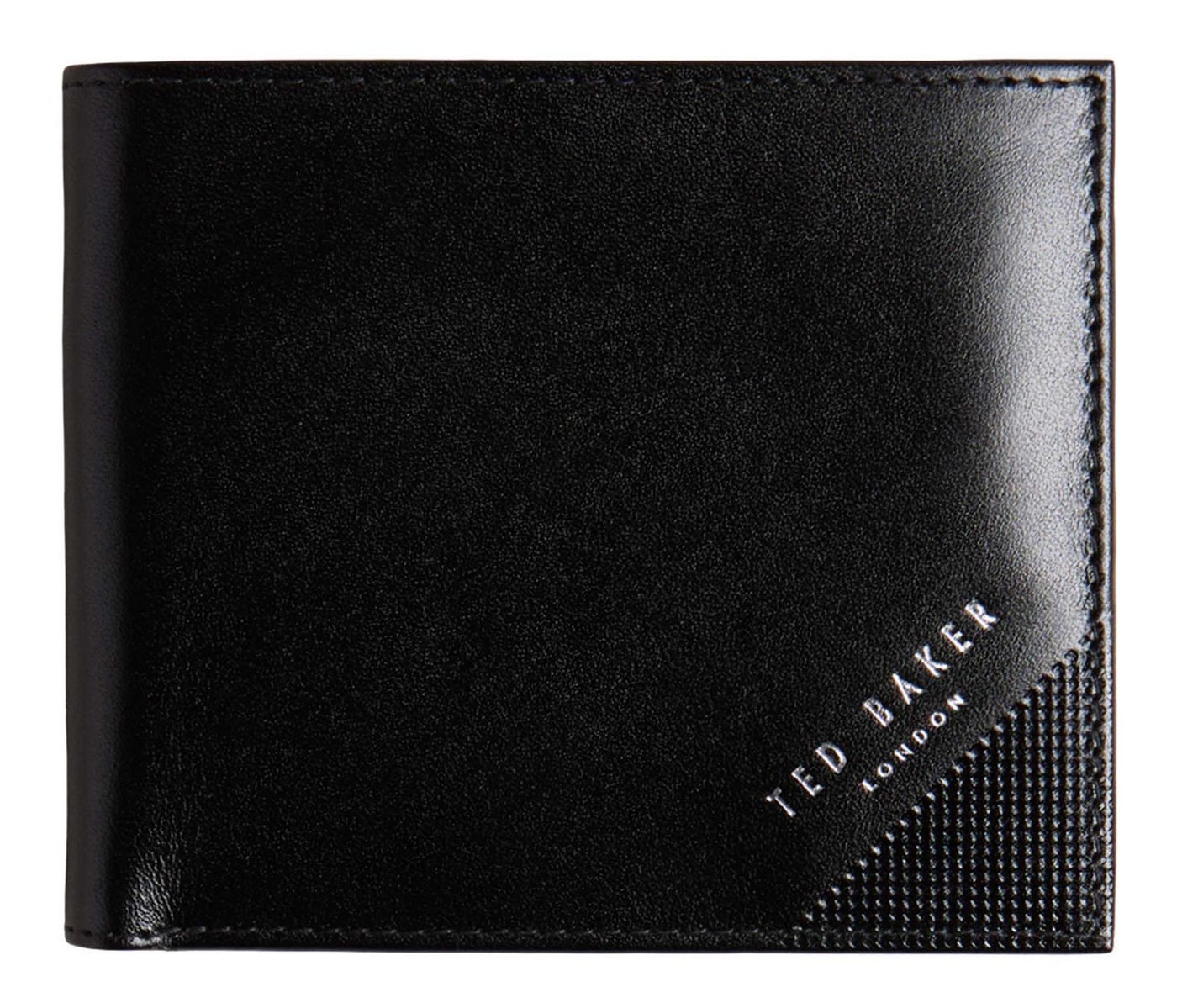 Ted Baker Geldbörse Embossed Corner Leather Bifold Coin Wallet, aus echtem Leder mit RFID-Blocker Schutz von Ted Baker