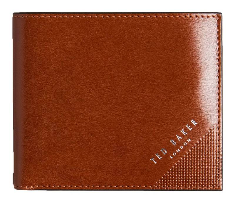 Ted Baker Geldbörse PRUGS Leather Bifold Coin Wallet, aus echtem Leder mit RFID-Blocker Schutz von Ted Baker