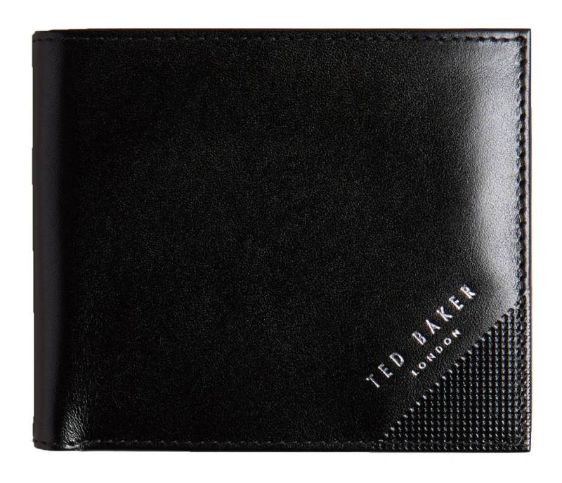 Ted Baker Geldbörse PRUGS Leather Bifold Coin Wallet, aus echtem Leder mit RFID-Blocker Schutz von Ted Baker