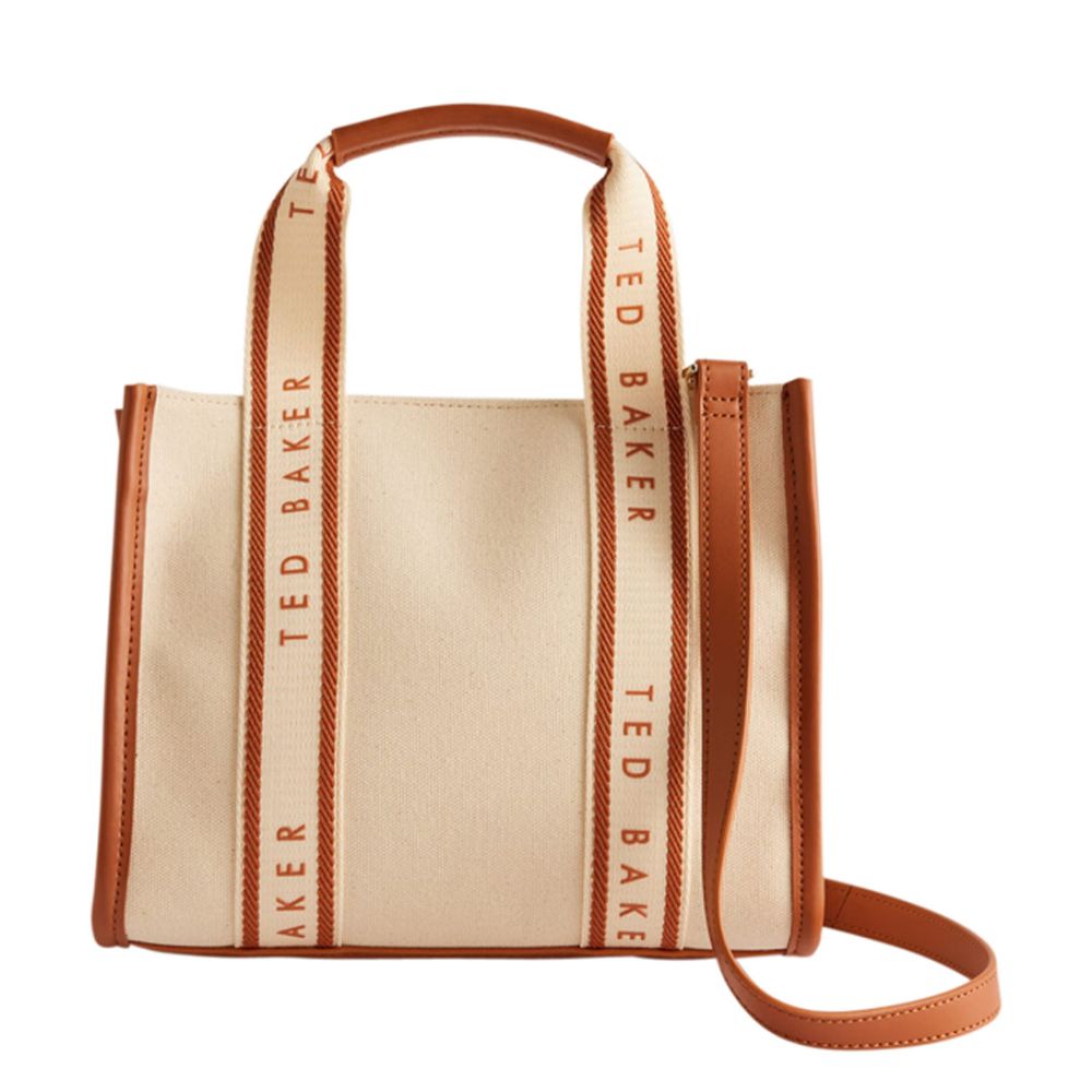 Ted Baker Georjea Branded Webbing Canvas Small Tote Natural von Ted Baker