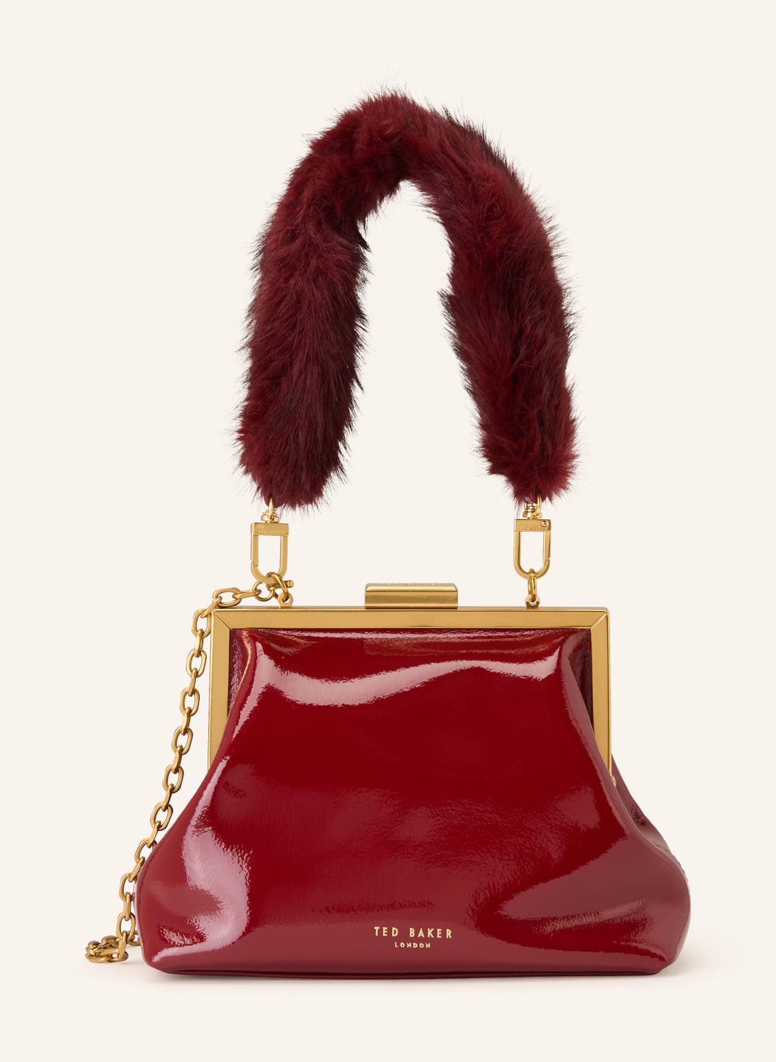 Ted Baker Handtasche Purcel Mit Kunstfell rot von Ted Baker