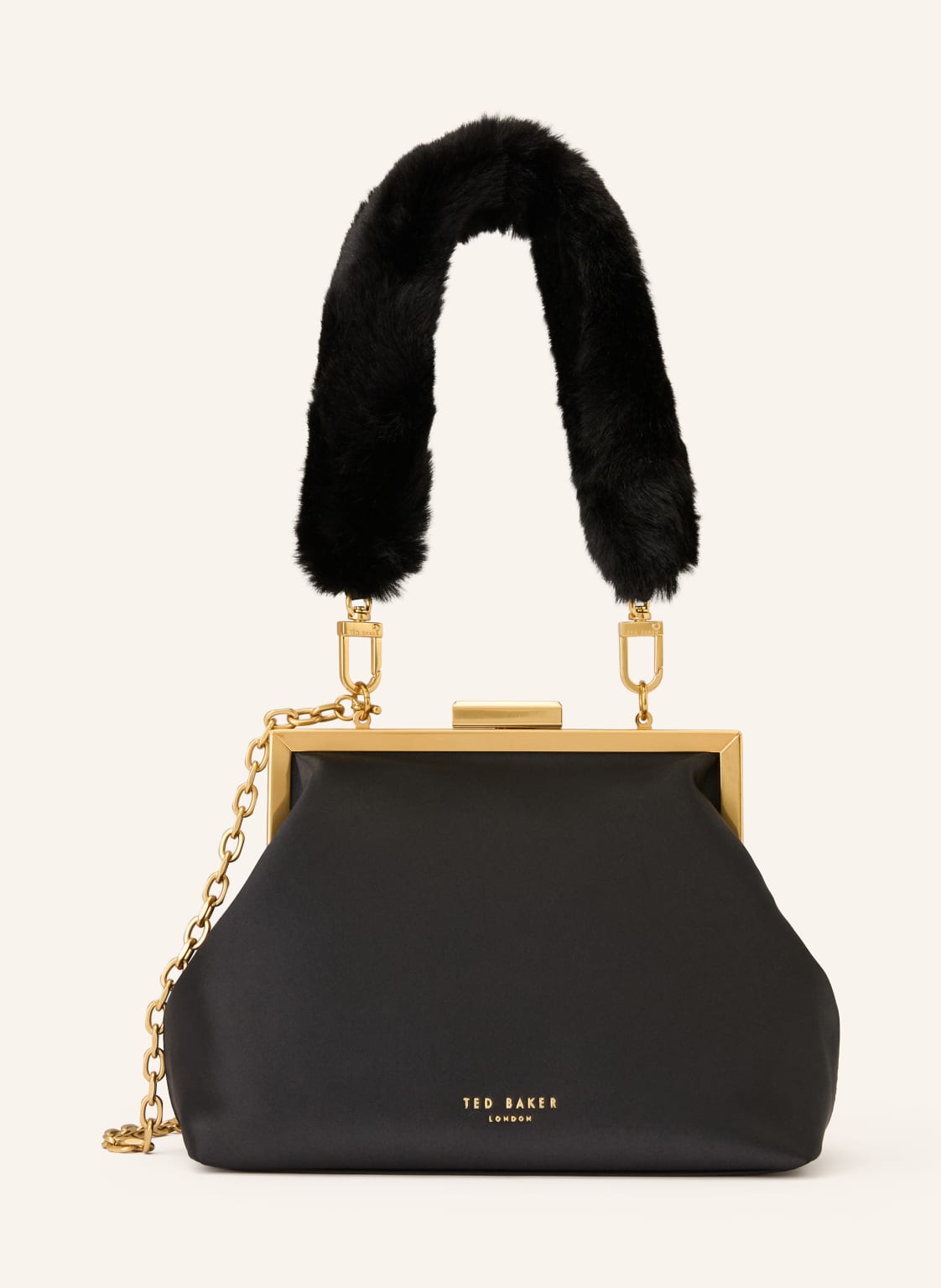 Ted Baker Handtasche Purcey Mit Kunstfell schwarz von Ted Baker