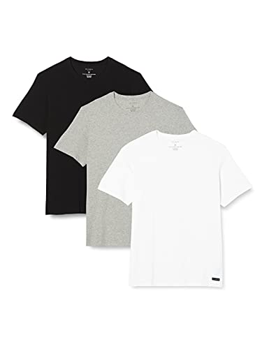 Ted Baker Herren 3er-Pack Rundhals-T-Shirt - Schwarz/Light Grau/Weiß - L von Ted Baker