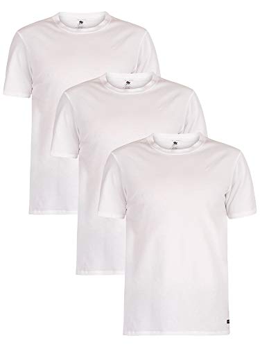 Ted Baker Herren 3er-Pack atmungsaktive Baumwolle Rundhals-T-Shirt - Weiß - M von Ted Baker