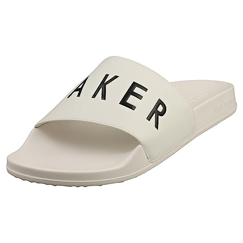 Ted Baker Herren Auly Hausschuh, weiß, 41 EU von Ted Baker