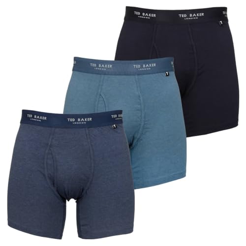 Ted Baker Herren-Boxershorts Dreierpack - Marineblau/Dark Denim/Real Teal - XL Ted Baker Herren-Boxershorts Dreierpack - Marineblau/Dark Denim/Real Teal - XL von Ted Baker