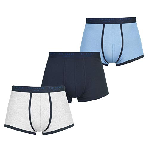 Ted Baker Herren London Men's Cotton Trunk-Pack of 3 Badehose, Multi As1999, M von Ted Baker