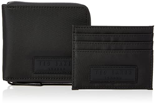 Ted Baker Herren Nealset Reisezubehör-Bi-Fold-Brieftasche, Schwarz von Ted Baker