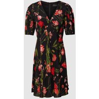 Ted Baker Knielanges Kleid mit floralem Allover-Print Modell 'SIENNO' in Black, Größe 34 von Ted Baker