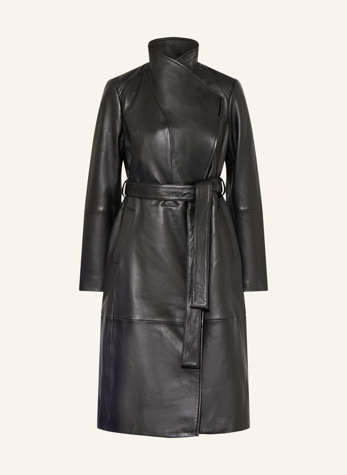 Ted Baker Ledermantel Rosmia schwarz von Ted Baker