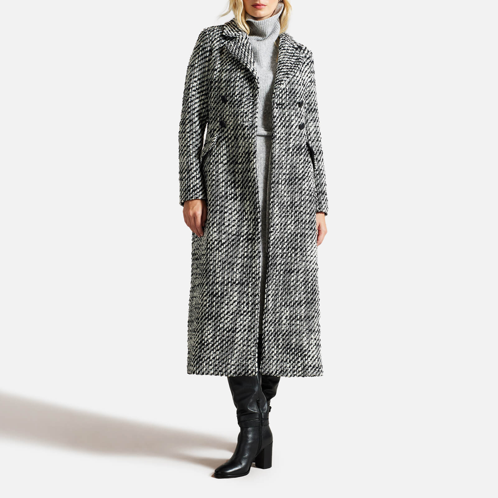 Ted Baker Lio Double Breasted Wool-Blend Coat - UK 16 von Ted Baker