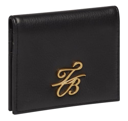 Ted Baker Leder Kartenetui Marloo Script Fold Over Card Holder Black schwarz von Ted Baker