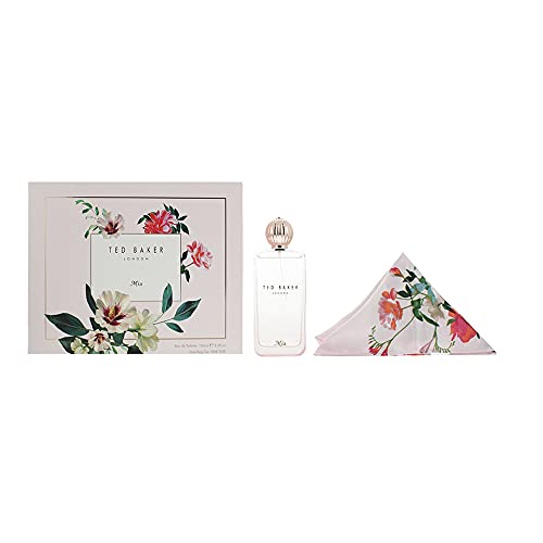 Ted Baker Mia Set 100 ml Eau de Toilette Spray + Haar-/Beutelbinder – 1 Set von Ted Baker