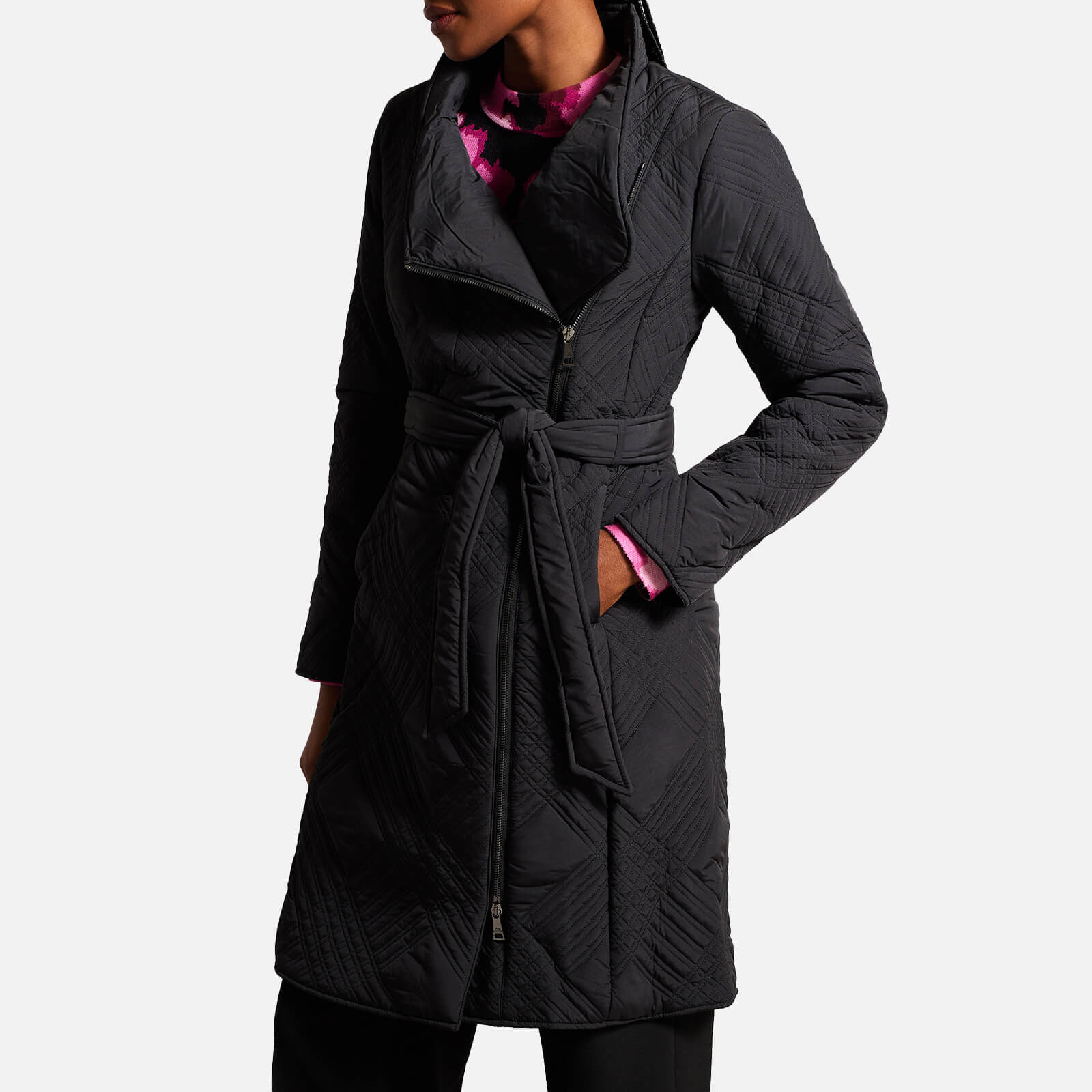 Ted Baker Rosemae Wrap Quilted Coat - UK 10 von Ted Baker