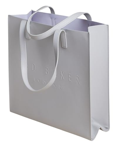 Ted Baker Schultertasche Soocon Crosshatch Icon Bag Lt - Grey hellgrau von Ted Baker