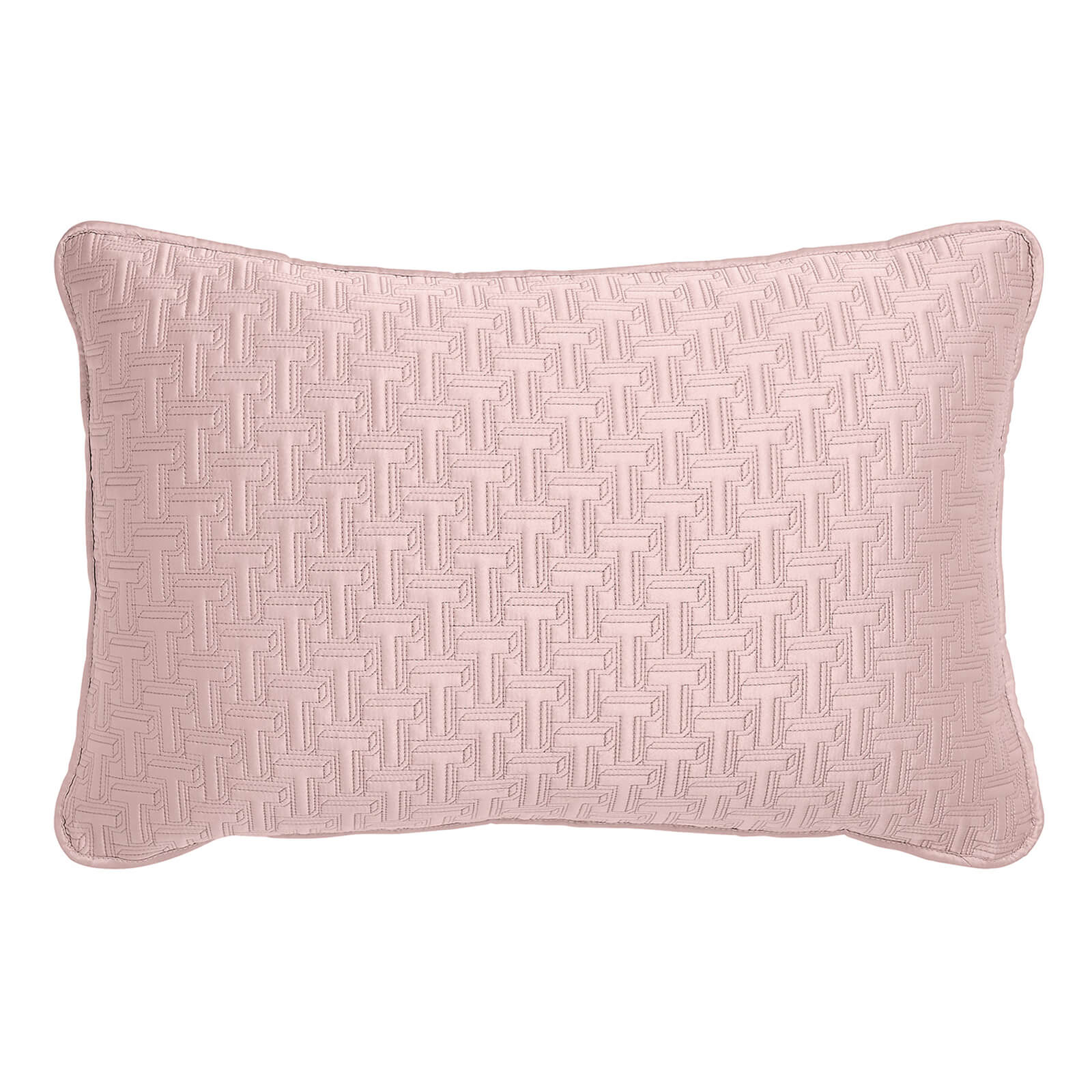 Ted Baker T Quilted Cushion - Pink - 60x40cm von Ted Baker