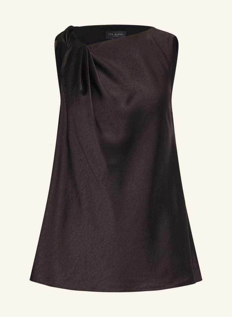 Ted Baker Top Miona Aus Satin schwarz von Ted Baker