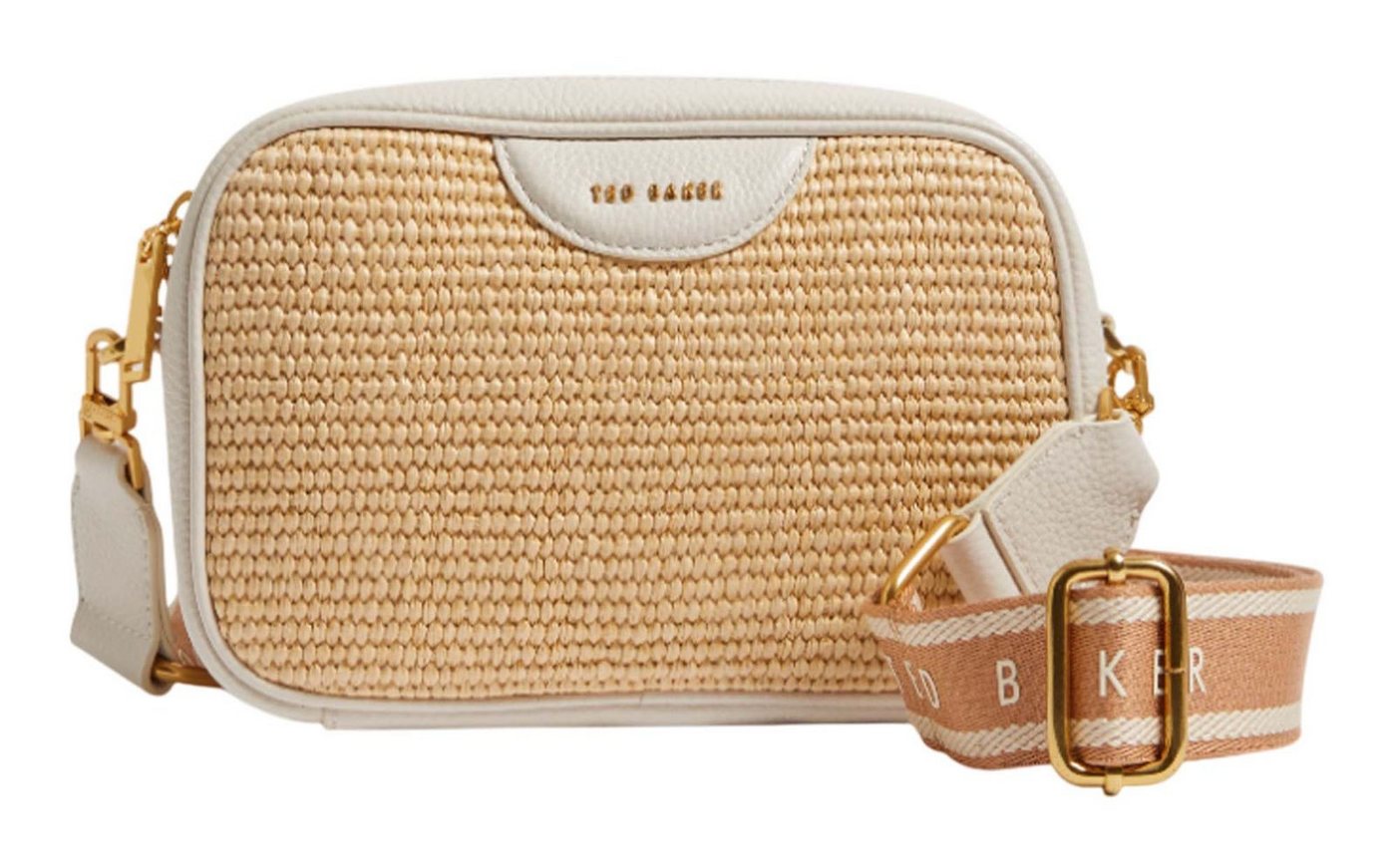 Ted Baker Umhängetasche Bardas Webbing Faux Raffia Camera Crossbody Bag von Ted Baker