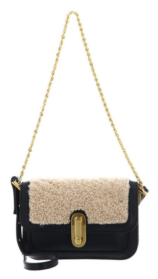 Ted Baker Umhängetasche Twist Lock Detail Shearling Shoulder Bag, aus echtem Leder von Ted Baker