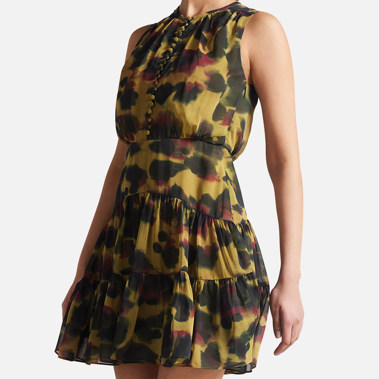 Ted Baker Elvinia Tiered Crepe Dress - UK 6 von Ted Baker