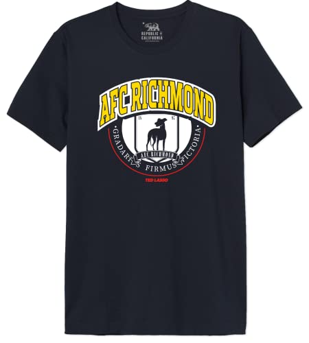 Ted Lasso « AFC Richmond » METEDLASTS009 T-Shirt Herren, Marine, Größe XL von cotton division