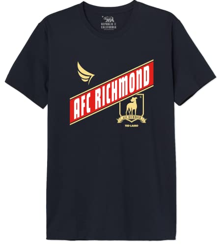 Ted Lasso « AFC Richmond » METEDLASTS013 T-Shirt Herren, Marine, Größe L von cotton division