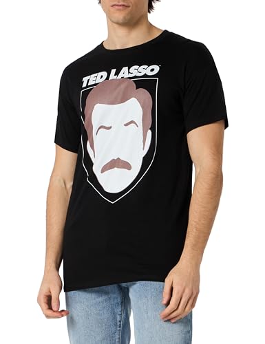 Ted Lasso « Poster » METEDLASTS012 T-Shirt Herren, Schwarz, Größe XL von cotton division