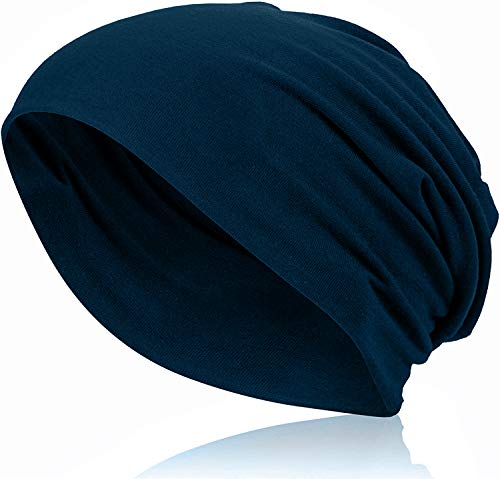 Ted Williams Unisex Beanie Marine blau aus feinem Jersey Gewebe - Atmungsaktiv, Elastisch, One Size von Ted Williams