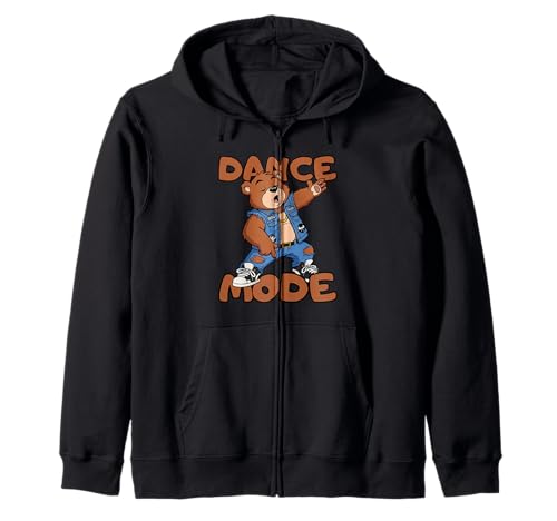 Lustiger Braunbär Tanzmodus Trainer Geschenk für Männer Frauen Kinder Kapuzenjacke von Teddy Bear Dance Coach Hip Hop Rock Graphic Design