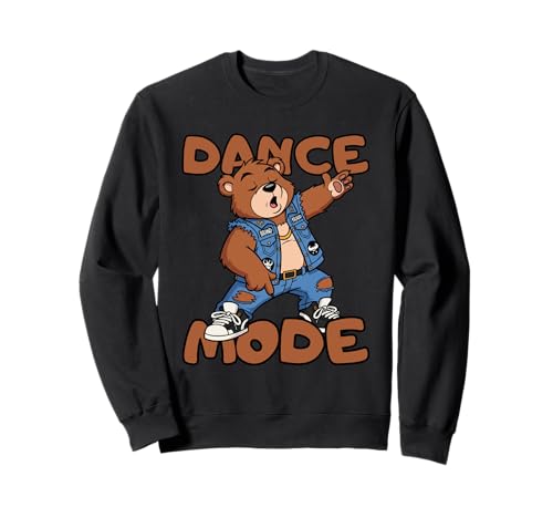 Lustiger Braunbär Tanzmodus Trainer Geschenk für Männer Frauen Kinder Sweatshirt von Teddy Bear Dance Coach Hip Hop Rock Graphic Design