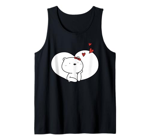 Teddybär mit Herz, lustiges Unisex-Design für Männer und Frauen Tank Top von Teddy Bear With Heart Funny Unisex Design For Tee