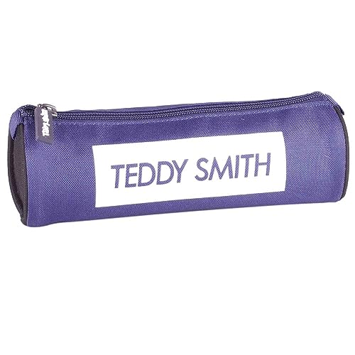 Teddy Smith Federmäppchen, rund, Blau, 22 cm, violett von Teddy Smith