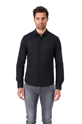 Teddy Smith Herren C-Gopher ML Klassisches Hemd, Schwarz, L von Teddy Smith