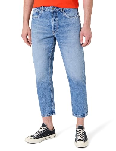 Teddy Smith Herren Dad Cropped Klassische Hose, Fripp/Indigo Clair, 33 W von Teddy Smith