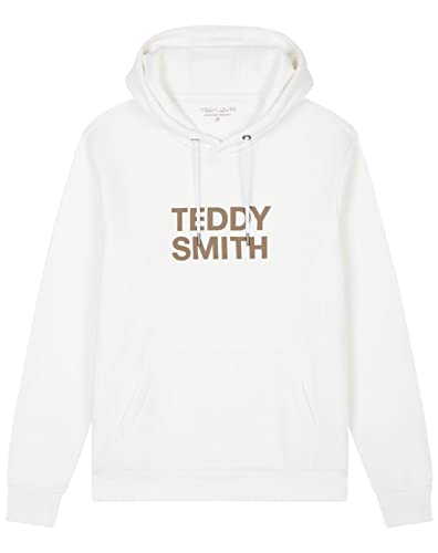 Teddy Smith Herren Siclass Hoody Kapuzenpullover, Middle White, L von Teddy Smith