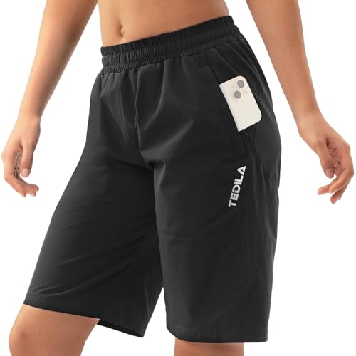 Tedila Wanderhose Damen Kurze Hose Damen Shorts Leichte Schnelltrocknend Atmungsaktiv Outdoor Sport Cargohose Sommer Bermuda Freizeit Kurze von Tedila