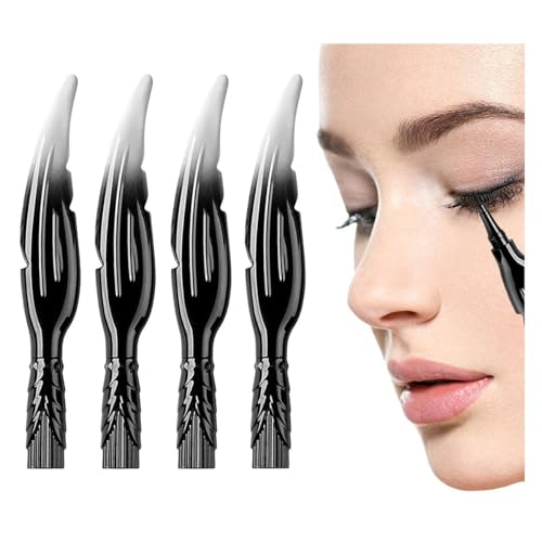 Calligrapher Eyeliner | 1/2/4 Stück flüssiger Eyeliner Stift | Langlebiger wasserfester schwarzer Eyeliner-Stift mit hoher Pigmentierung | Wischfeste Calligrapher Eyeliner-Make-up-Geschenke für Frauen von Tedious