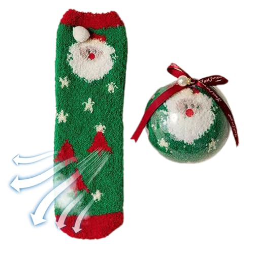 Flauschige Weihnachtssocken für Damen,Weiche Weihnachtssocken - Gemütliche Socken für Frauen, Teenager-Mädchen, zum Schlafen im Innenbereich, Wintersocken für Weihnachtsgeschenke Tedious von Tedious