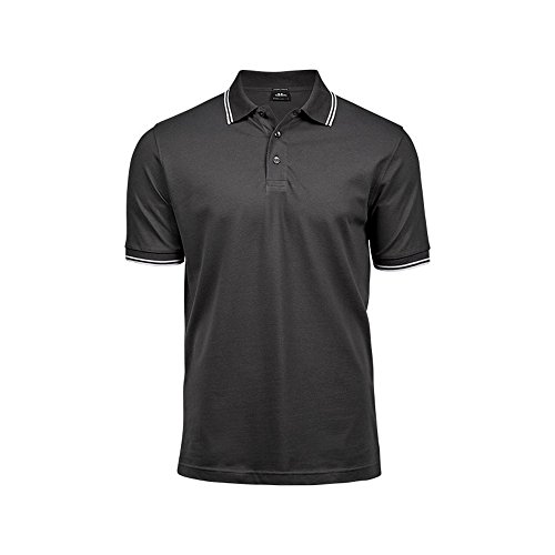 Herren Luxury Stripe Stretch Polo von Tee Jays