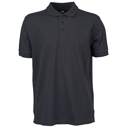 Mens Luxury Stretch Polo, Dark Grey, XXL von Tee Jays