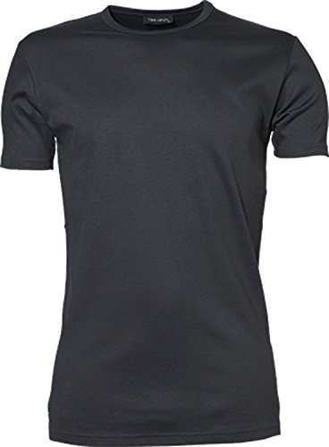 TJ520 Mens Interlock Bodyfit T-Shirt, Farbe:Dark Grey (Solid);Größen:XXL XXL,Dark Grey (Solid) von Tee Jays