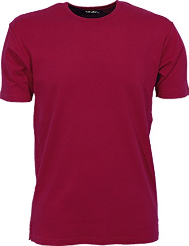 TJ520 Mens Interlock Bodyfit T-Shirt, Farbe:Deep Red;Größen:XXL XXL,Deep Red von Tee Jays