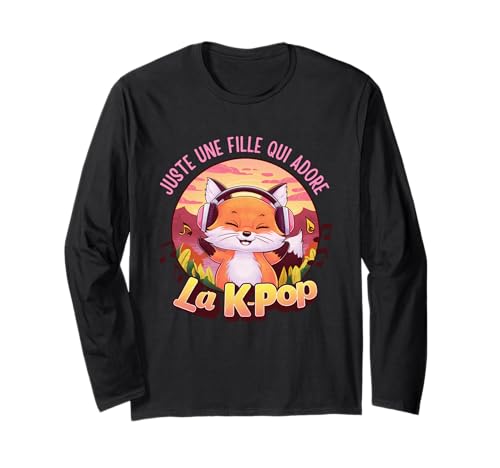 Nur EIN Mädchen, das Kpop Fuchs Kawaii liebt Langarmshirt Nur EIN Mädchen, das Kpop Fuchs Kawaii liebt Langarmshirt von Tee K-Pop Musique Corée Fille Renard