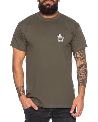 Adi Goku Besticktes Herren T-Shirt - Dragon Master Son Manga Ball Turtle Anime, Farbe:Khaki, Größe:L Adi Goku Besticktes Herren T-Shirt - Dragon Master Son Manga Ball Turtle Anime, Farbe:Khaki, Größe:L von Tee Kiki