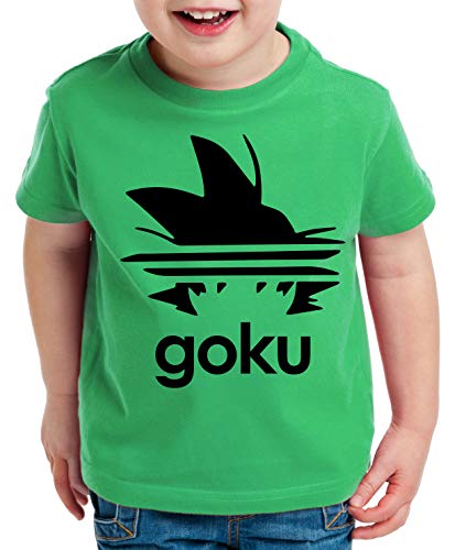 Adi Goku Kinder T-Shirt Son Dragon Master Ball Vegeta Turtle Roshi Db, Kinder T-Shirt Größe:110-116 (5-6 Jahre), Kinder Farben:Grün von Tee Kiki