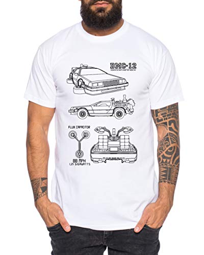 DMC Line Herren T-Shirt Cooles lustiges Fun Shirt, Größe:XXL, Farbe:Weiß von Tee Kiki